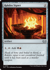 Rakdos Signet [Duskmourn: House of Horror Commander] | Grognard Games