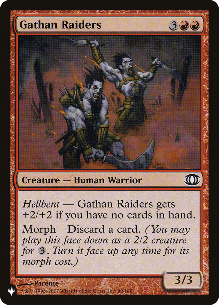 Gathan Raiders [The List] | Grognard Games