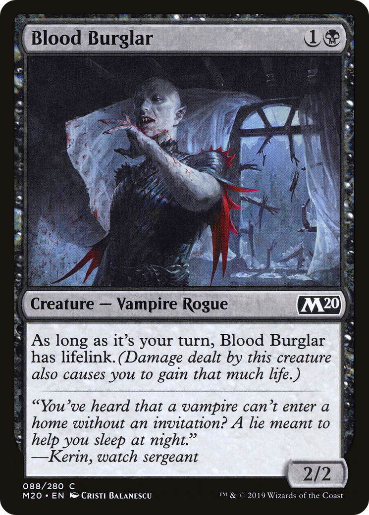 Blood Burglar [Core Set 2020] | Grognard Games