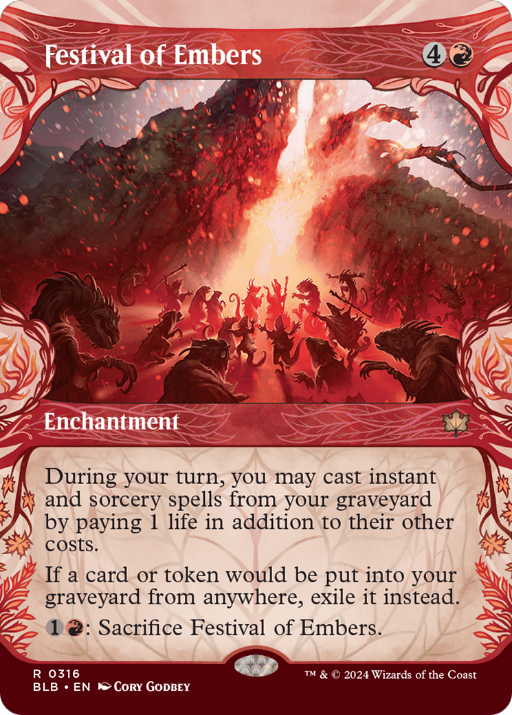 Festival of Embers (Showcase) [Bloomburrow] | Grognard Games