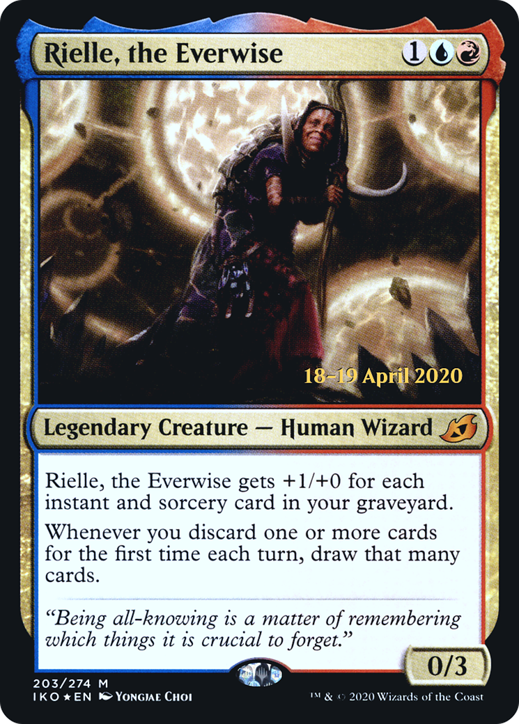 Rielle, the Everwise  [Ikoria: Lair of Behemoths Prerelease Promos] | Grognard Games