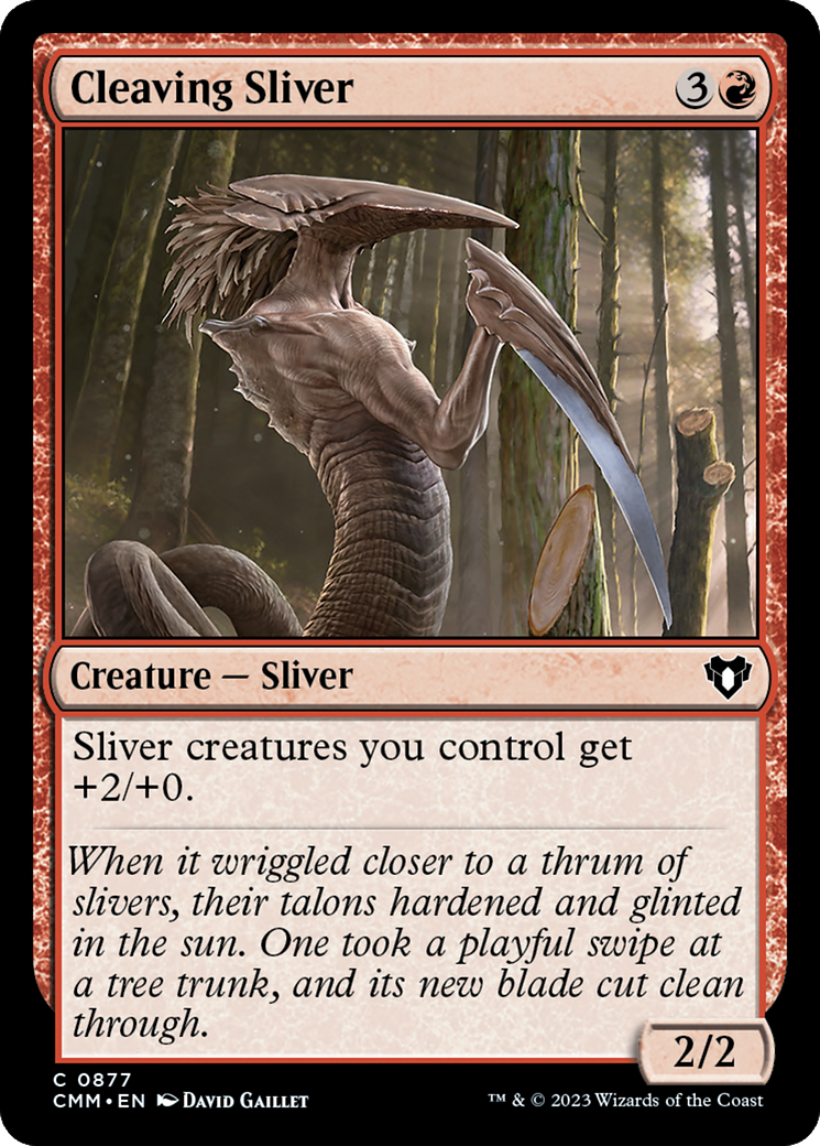 Cleaving Sliver [Commander Masters] | Grognard Games