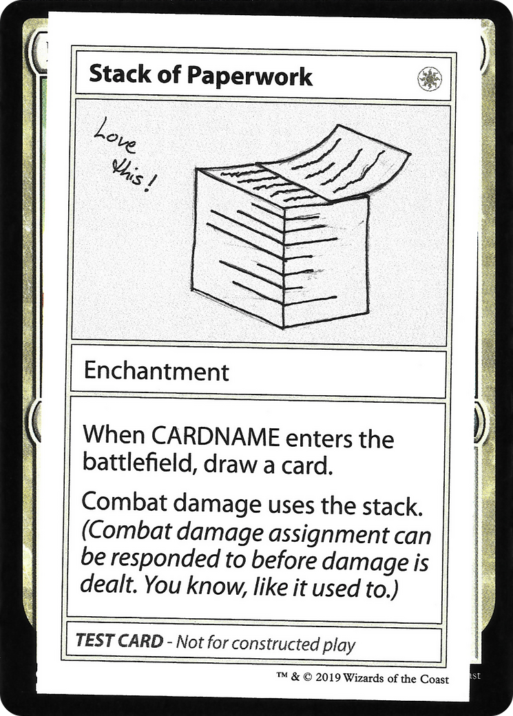 Stack of Paperwork (2021 Edition) [Mystery Booster Playtest Cards] | Grognard Games