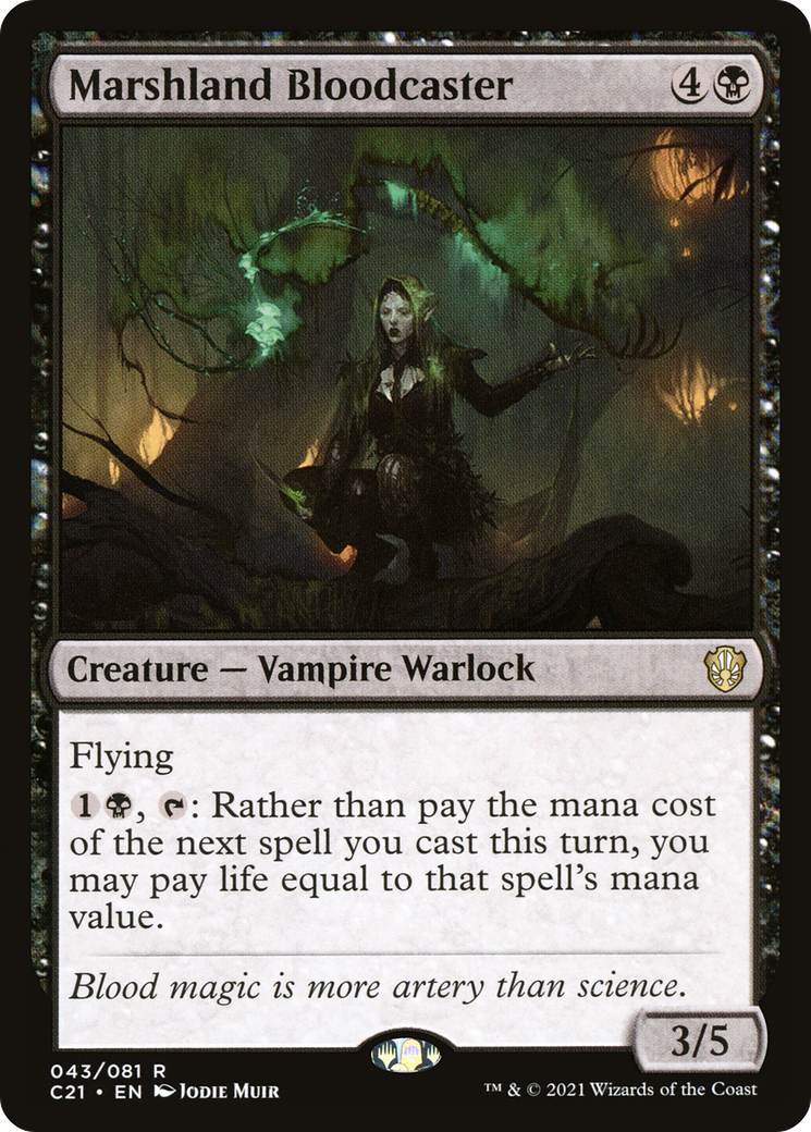 Marshland Bloodcaster [Commander 2021] | Grognard Games