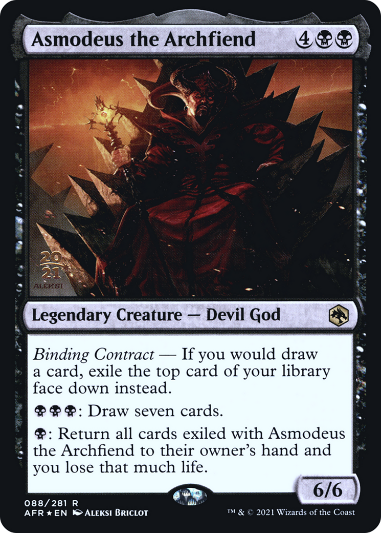 Asmodeus the Archfiend [Dungeons & Dragons: Adventures in the Forgotten Realms Prerelease Promos] | Grognard Games