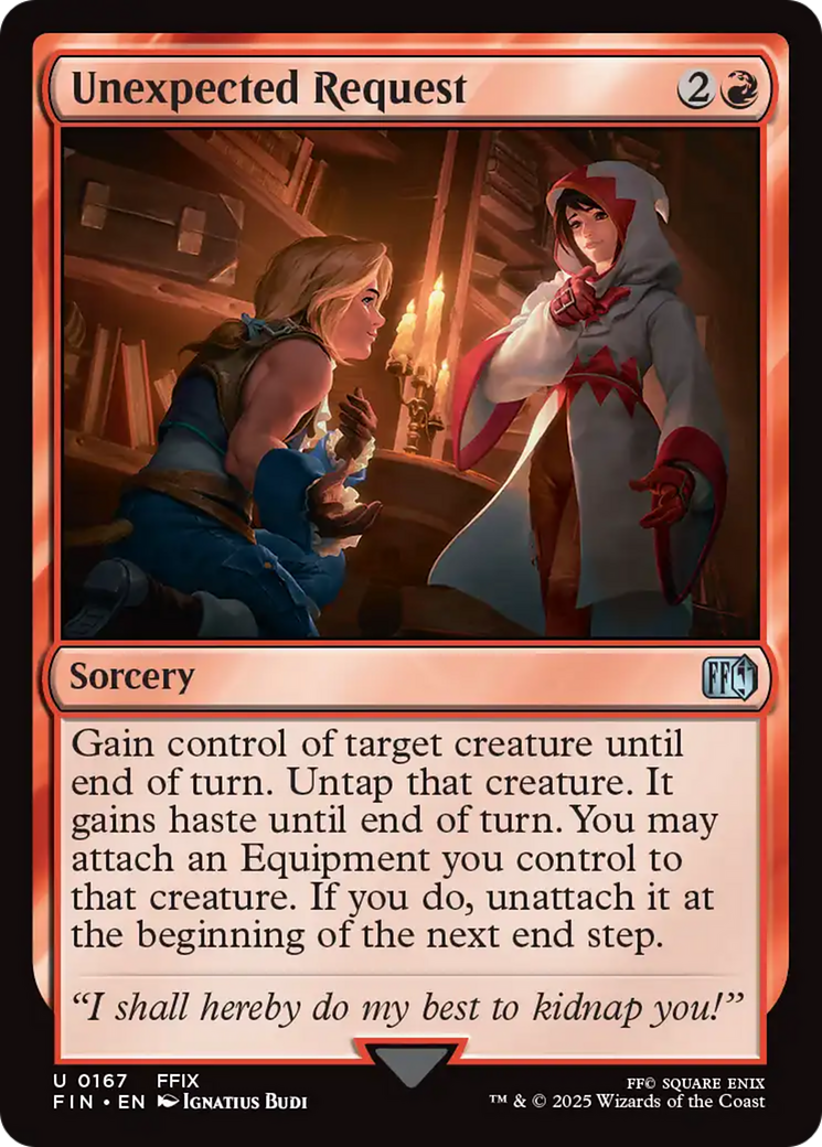 Unexpected Request (FIN-167) - FINAL FANTASY Foil | Grognard Games