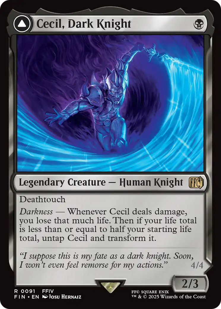 Cecil, Dark Knight // Cecil, Redeemed Paladin [FINAL FANTASY] | Grognard Games