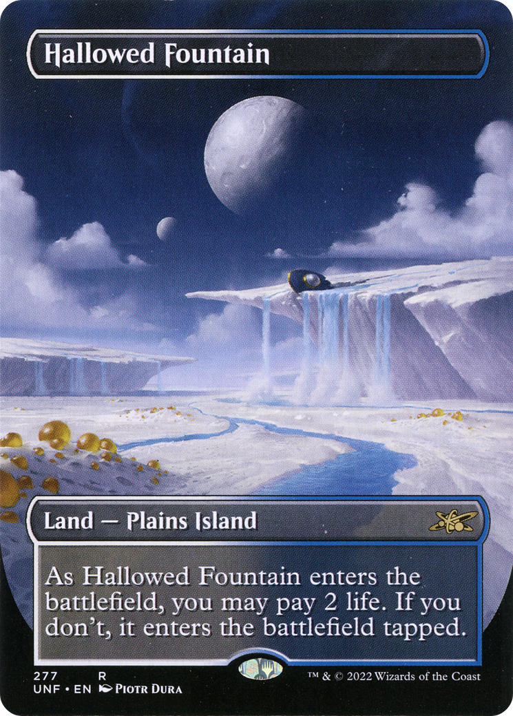 Hallowed Fountain (Borderless) [Unfinity] | Grognard Games
