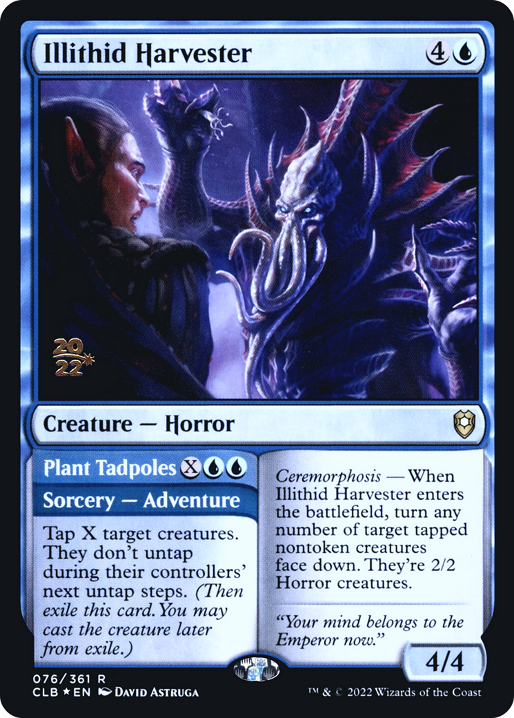 Illithid Harvester // Plant Tadpoles [Commander Legends: Battle for Baldur's Gate Prerelease Promos] | Grognard Games