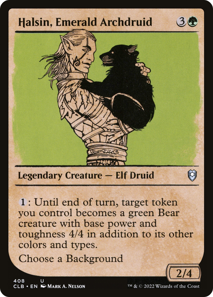 Halsin, Emerald Archdruid (Showcase) [Commander Legends: Battle for Baldur's Gate] | Grognard Games