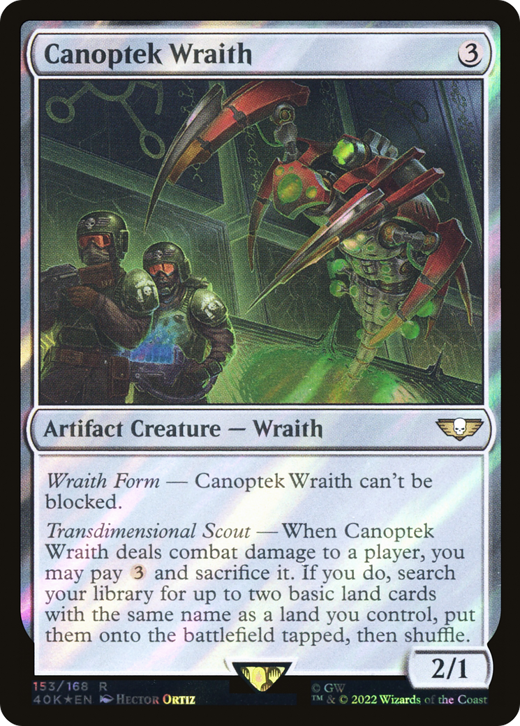 Canoptek Wraith (Surge Foil) [Universes Beyond: Warhammer 40,000] | Grognard Games