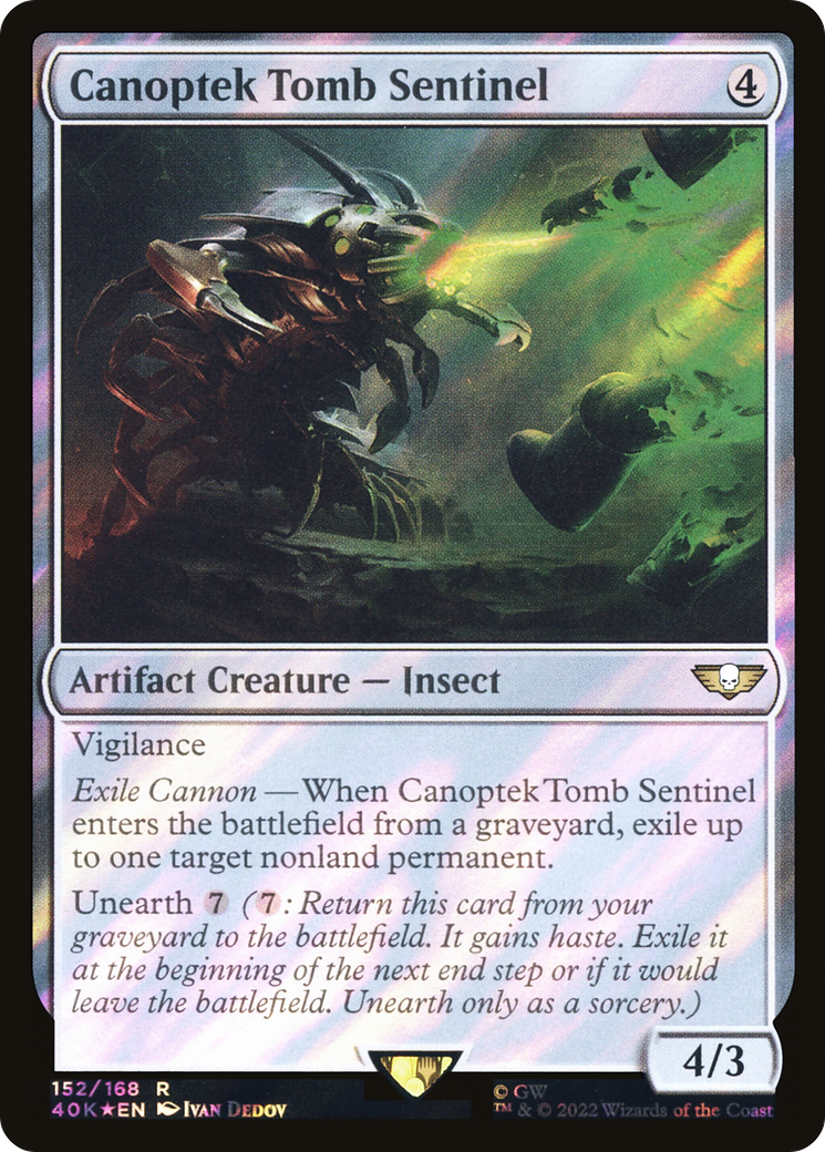 Canoptek Tomb Sentinel (Surge Foil) [Universes Beyond: Warhammer 40,000] | Grognard Games