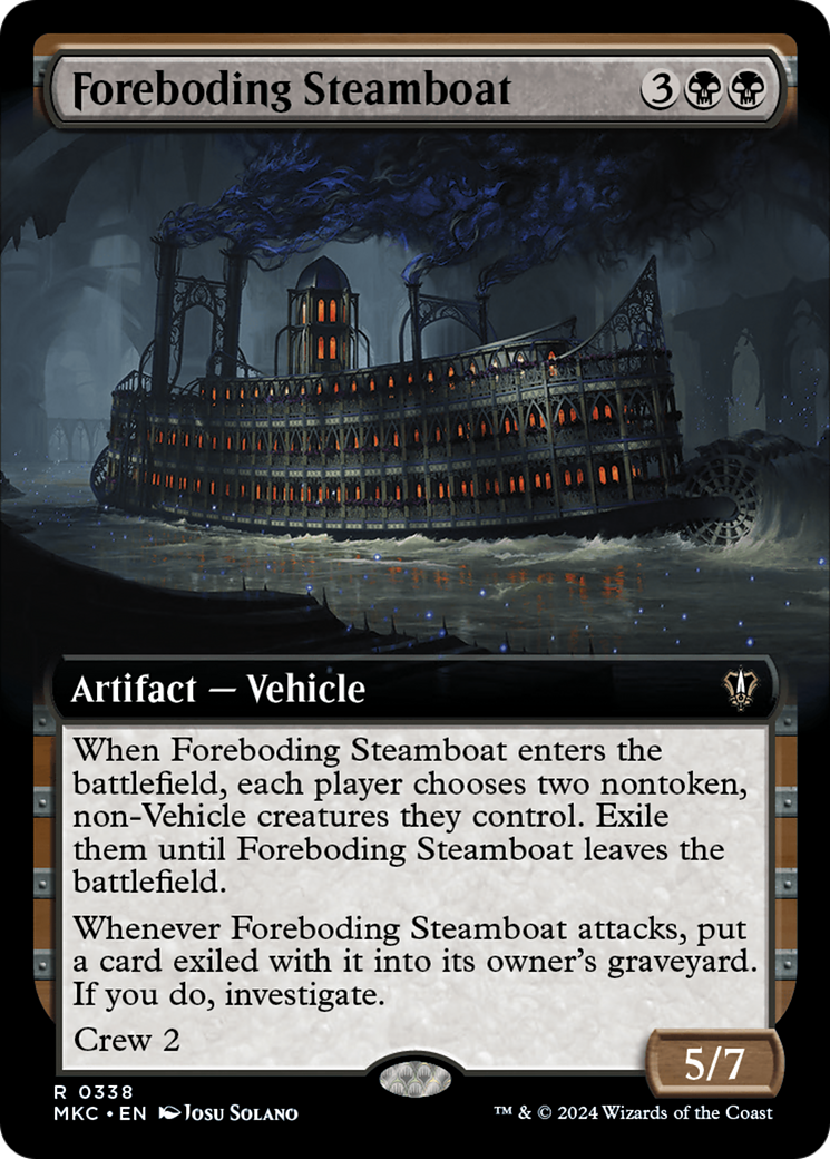 Foreboding Steamboat (Extended Art) [Murders at Karlov Manor Commander] | Grognard Games