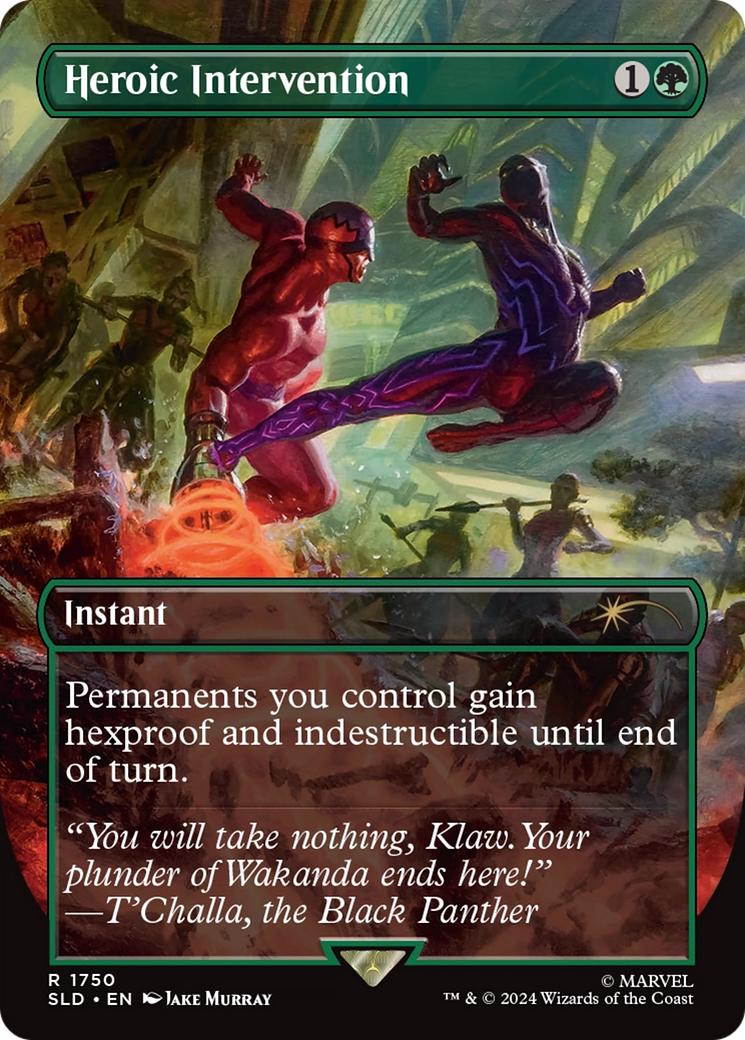 Heroic Intervention (SLD-1750) - Secret Lair Drop (Borderless) Foil | Grognard Games