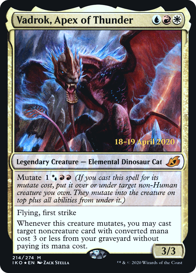 Vadrok, Apex of Thunder  [Ikoria: Lair of Behemoths Prerelease Promos] | Grognard Games