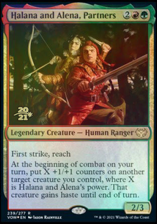 Halana and Alena, Partners [Innistrad: Crimson Vow Prerelease Promos] | Grognard Games