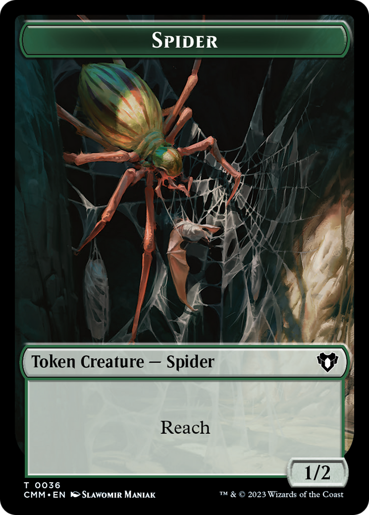 Eldrazi Scion // Spider Double-Sided Token [Commander Masters Tokens] | Grognard Games