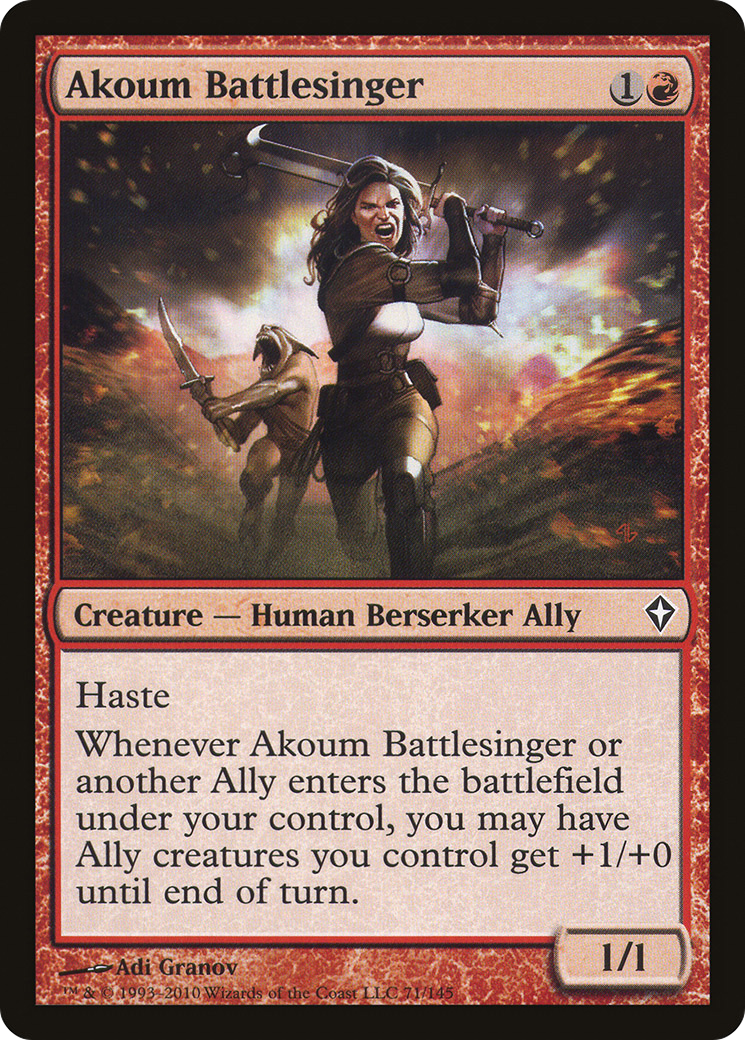 Akoum Battlesinger [Worldwake] | Grognard Games