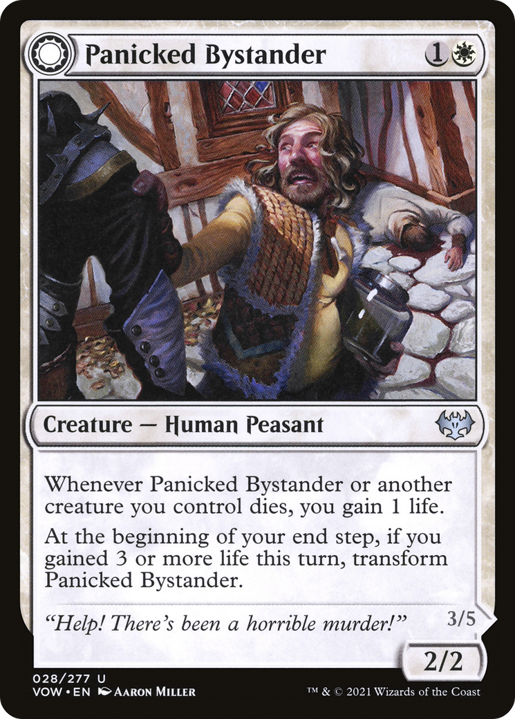Panicked Bystander // Cackling Culprit [Innistrad: Crimson Vow] | Grognard Games