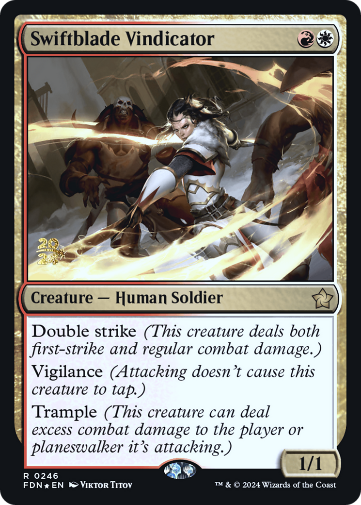 Swiftblade Vindicator [Foundations Prerelease Promos] | Grognard Games