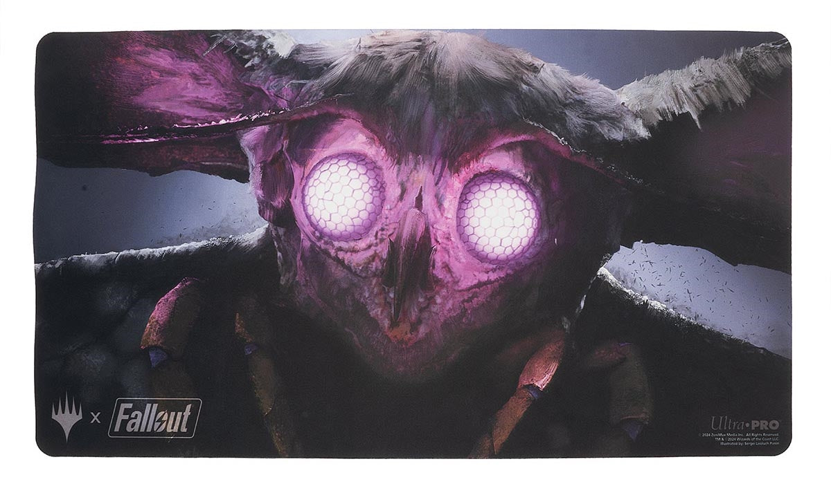 Wise Mothman Fallout Playmat - Magic: The Gathering (Pre-order) | Grognard Games