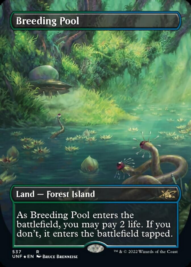 Breeding Pool (Borderless) (Galaxy Foil) [Unfinity] | Grognard Games