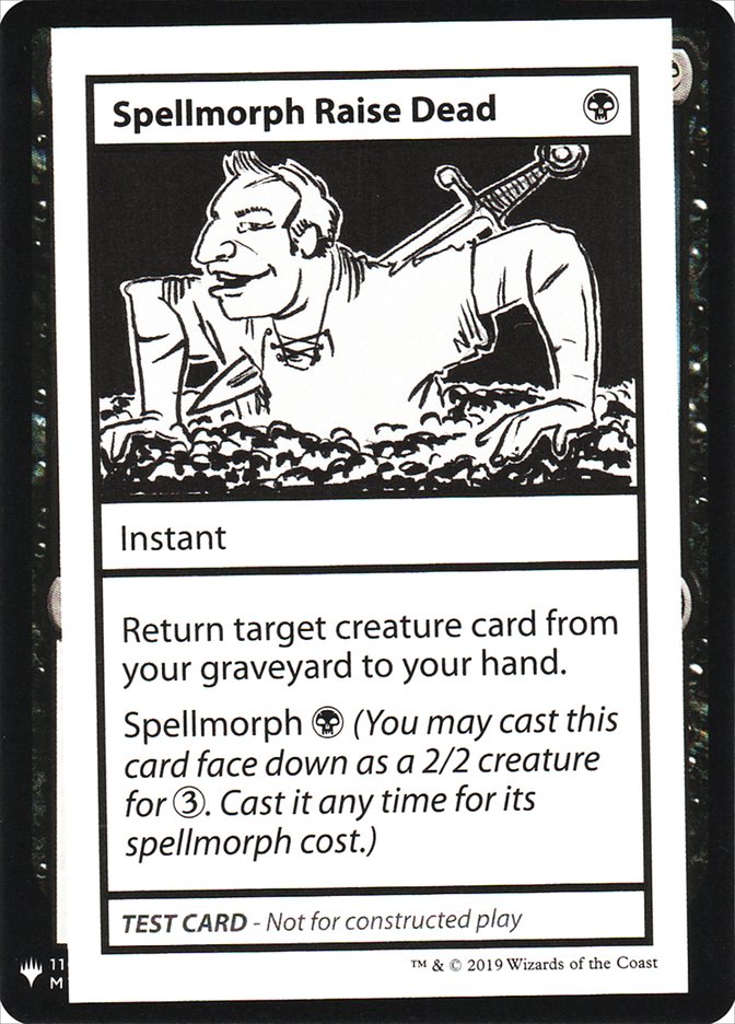 Spellmorph Raise Dead [Mystery Booster Playtest Cards] | Grognard Games