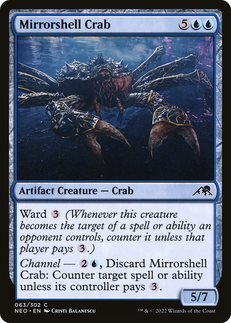 Mirrorshell Crab [Kamigawa: Neon Dynasty] | Grognard Games