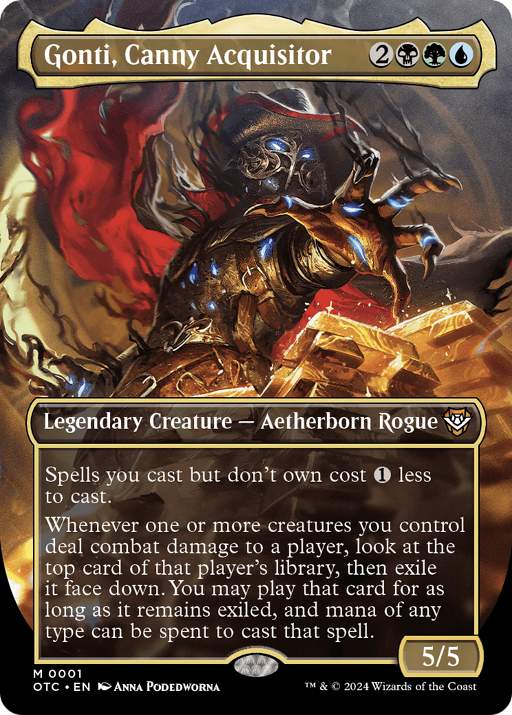 Gonti, Canny Acquisitor (OTC-001) - Outlaws of Thunder Junction Commander: (Full Art) (Borderless) | Grognard Games