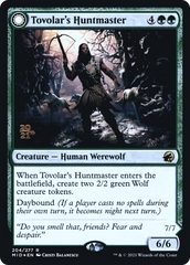 Tovolar's Huntmaster // Tovolar's Packleader [Innistrad: Midnight Hunt Prerelease Promos] | Grognard Games
