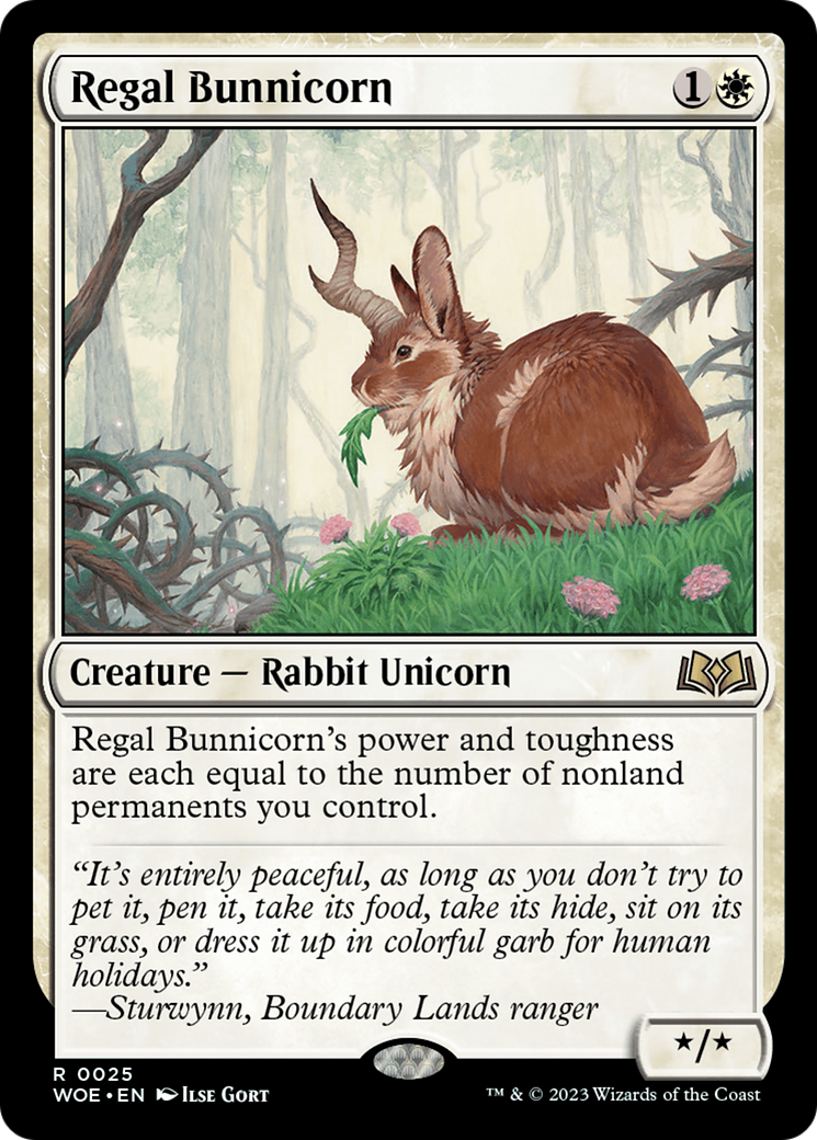 Regal Bunnicorn [Wilds of Eldraine] | Grognard Games