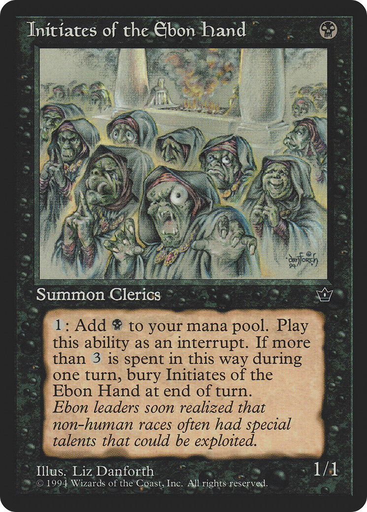 Initiates of the Ebon Hand (Liz Danforth) [Fallen Empires] | Grognard Games