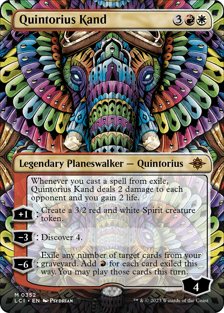 Quintorius Kand (0352) (Borderless) [The Lost Caverns of Ixalan] | Grognard Games