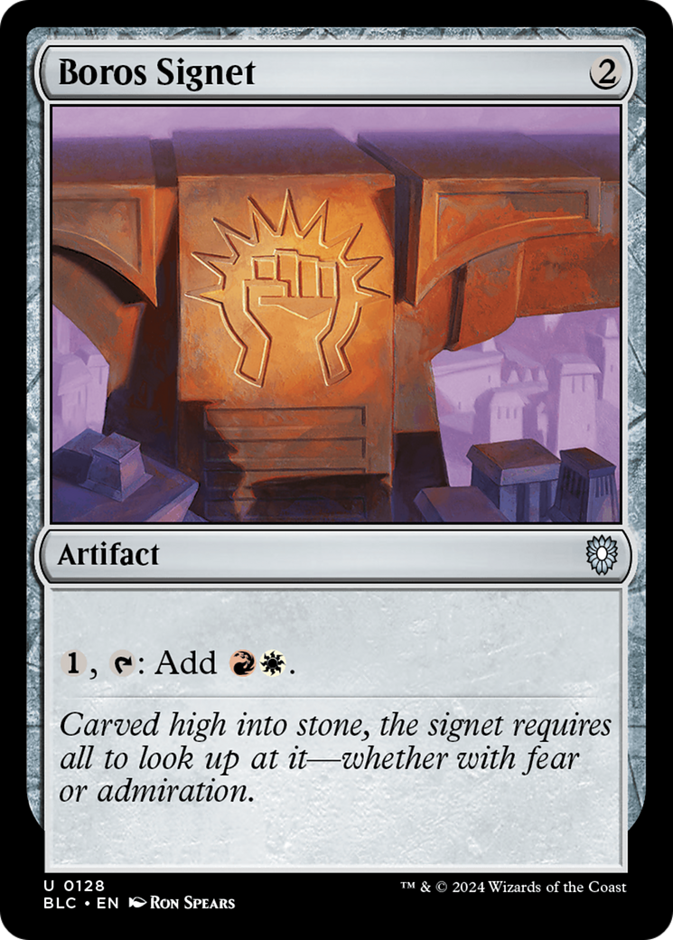 Boros Signet [Bloomburrow Commander] | Grognard Games