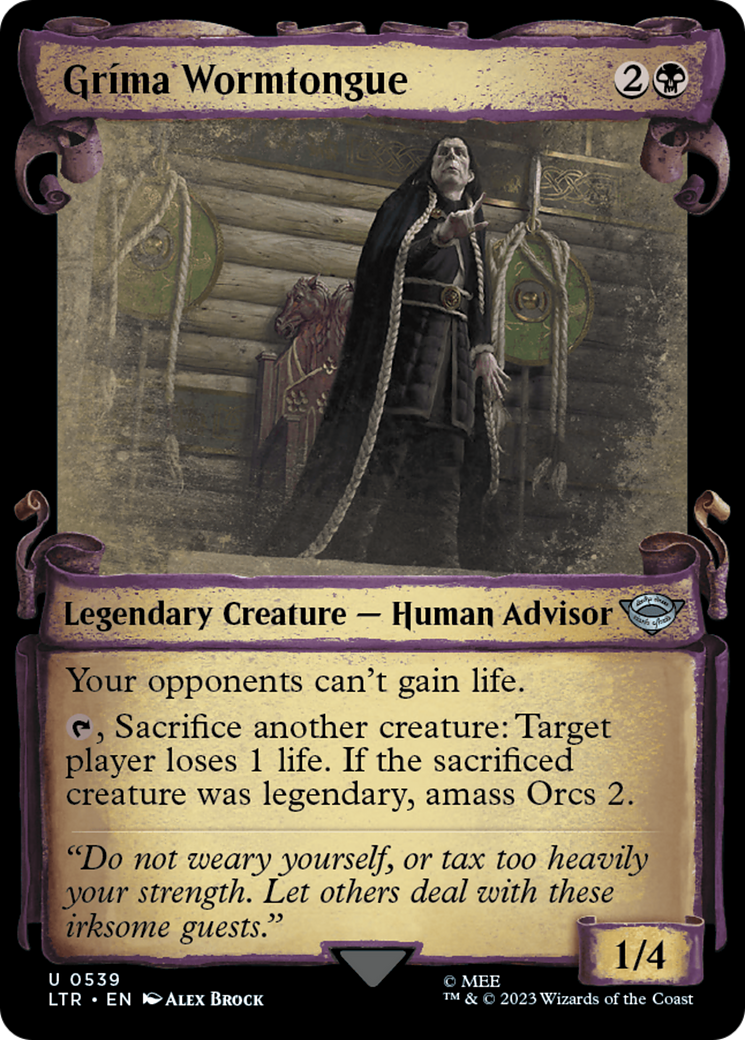 Grima Wormtongue [The Lord of the Rings: Tales of Middle-Earth Showcase Scrolls] | Grognard Games