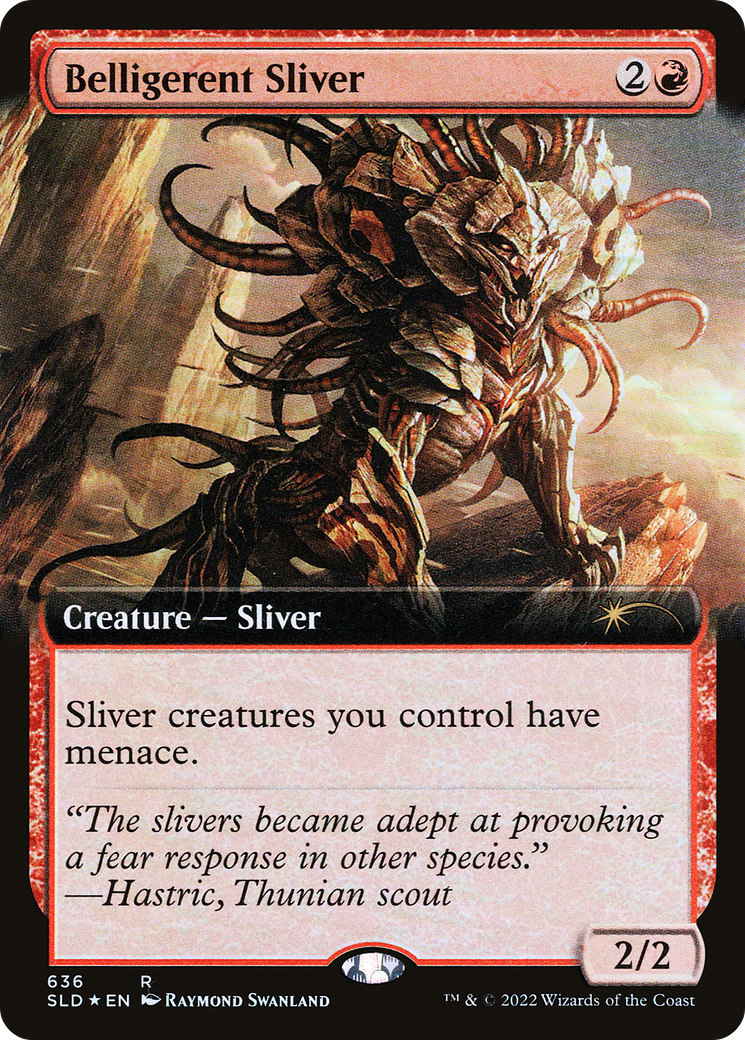 Belligerent Sliver (Extended Art) [Secret Lair Drop Series] | Grognard Games