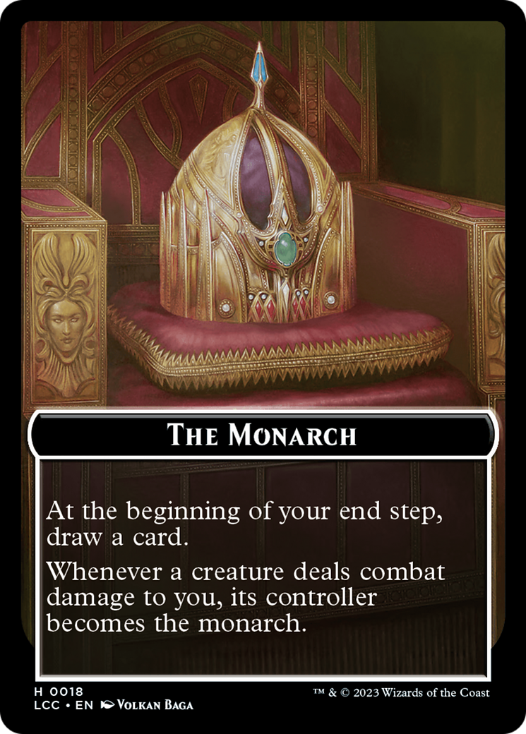 The Monarch // Pirate Double-Sided Token [The Lost Caverns of Ixalan Commander Tokens] | Grognard Games