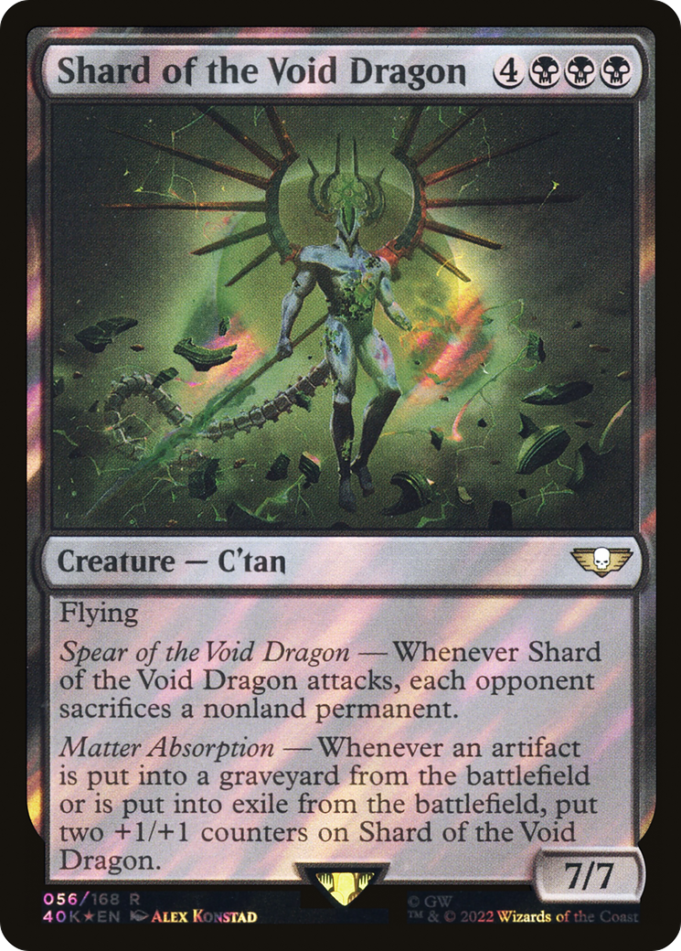 Shard of the Void Dragon (Surge Foil) [Universes Beyond: Warhammer 40,000] | Grognard Games