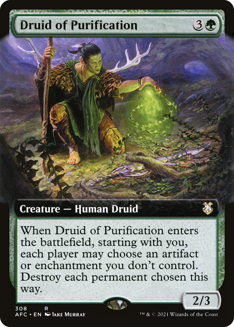 Druid of Purification (Extended) [Dungeons & Dragons: Adventures in the Forgotten Realms Commander] | Grognard Games