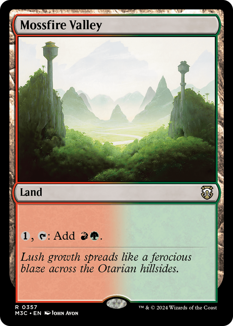 Mossfire Valley (M3C-357) - Modern Horizons 3 Commander Foil | Grognard Games