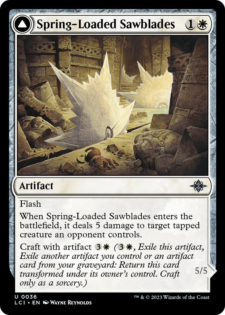 Spring-Loaded Sawblades // Bladewheel Chariot [The Lost Caverns of Ixalan] | Grognard Games