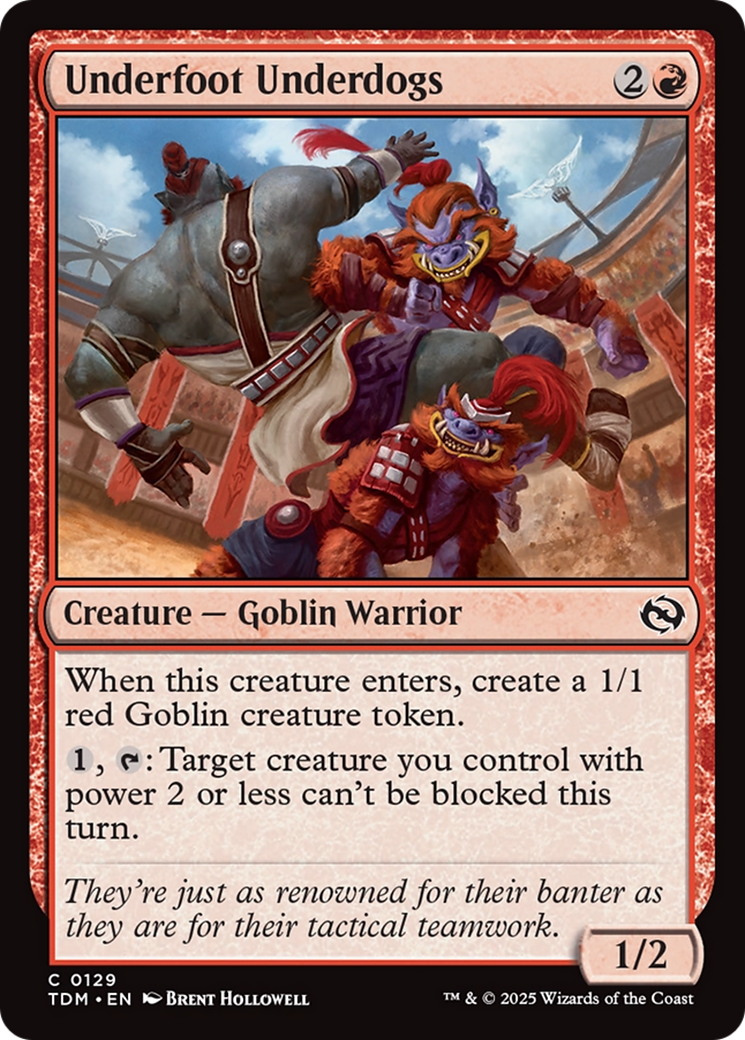 Underfoot Underdogs [Tarkir: Dragonstorm] | Grognard Games