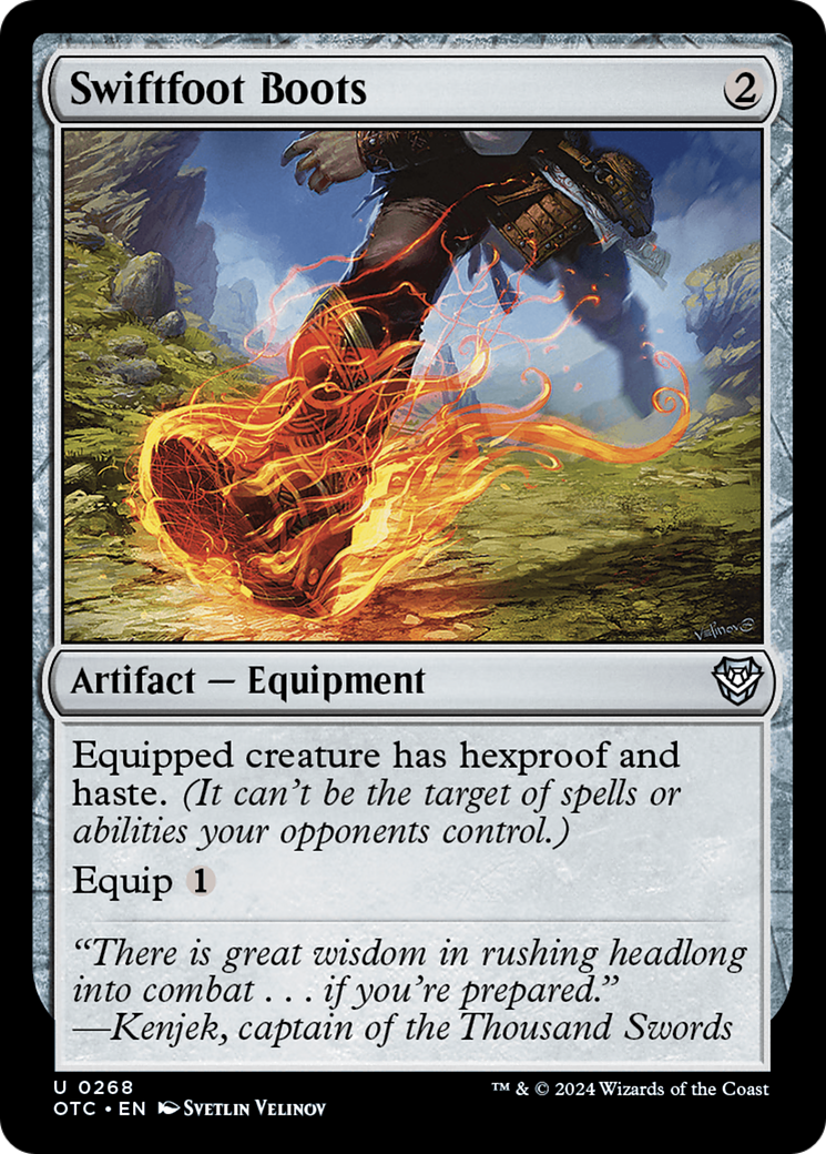 Swiftfoot Boots [Outlaws of Thunder Junction Commander] | Grognard Games