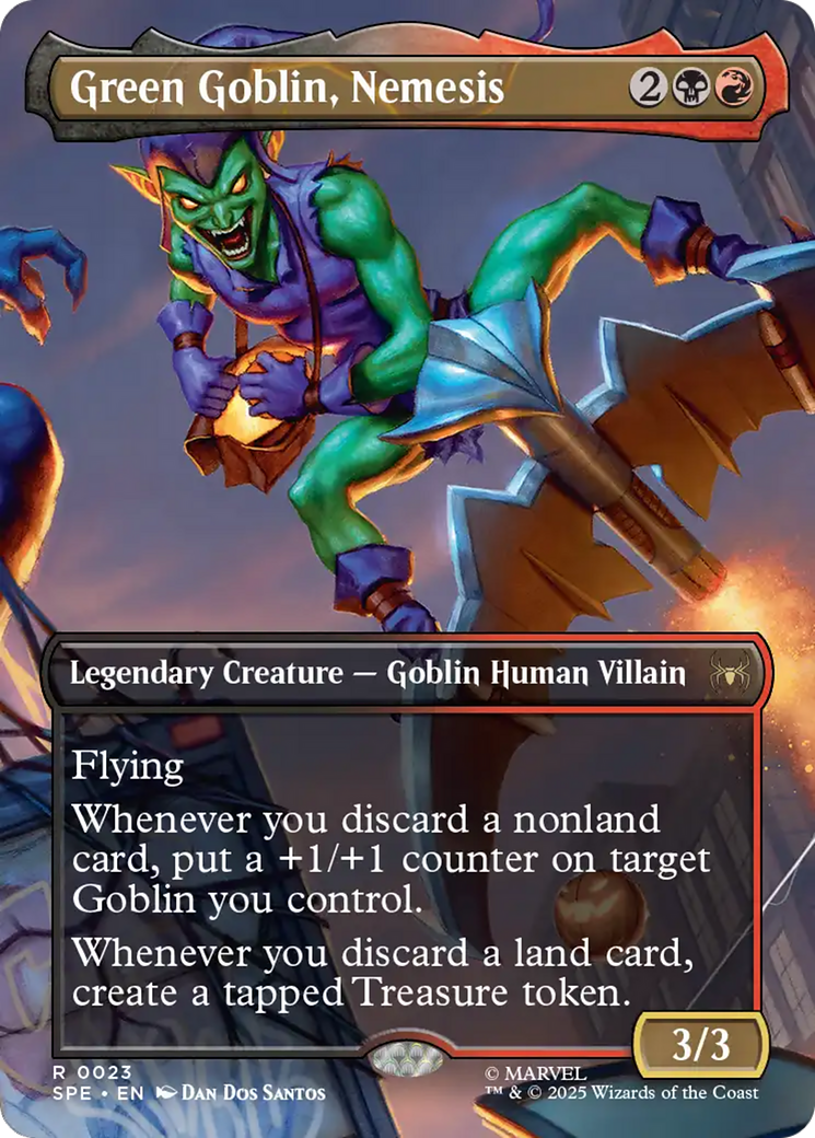 Green Goblin, Nemesis (Borderless) [Marvel's Spider-Man: Eternal-Legal] | Grognard Games
