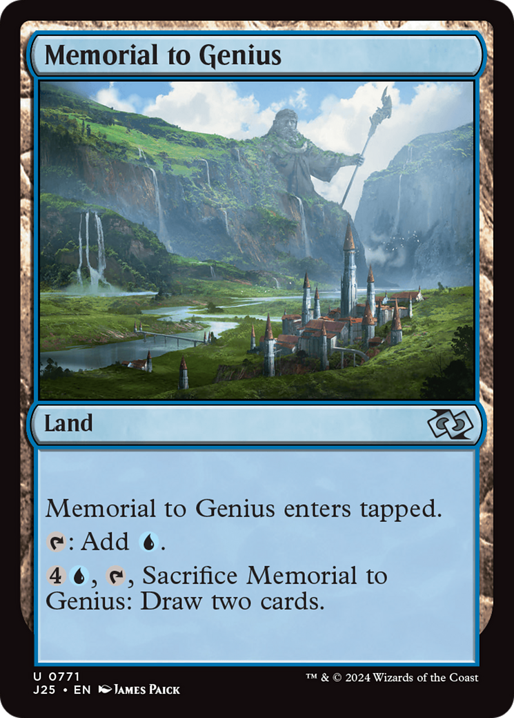 Memorial to Genius [Foundations Jumpstart] | Grognard Games