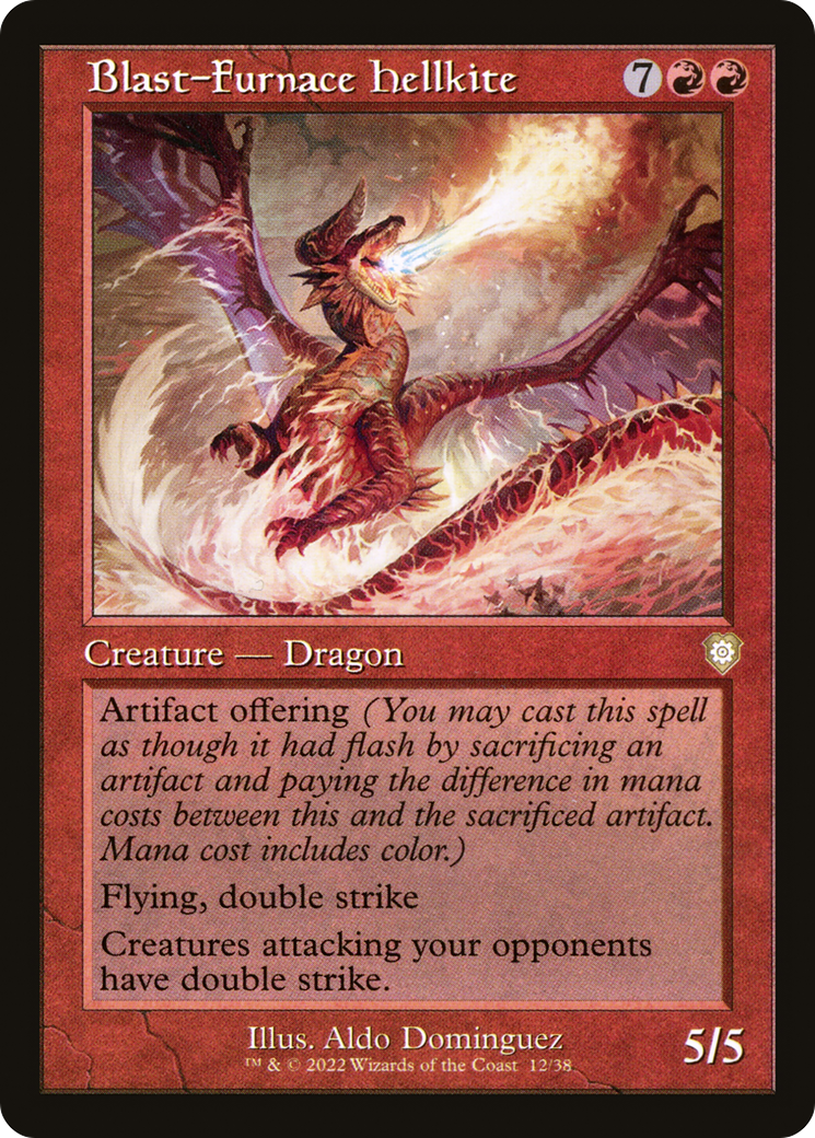 Blast-Furnace Hellkite (Retro) [The Brothers' War Commander] | Grognard Games