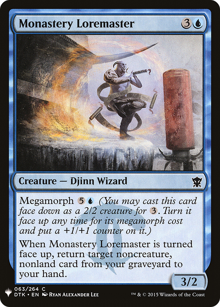 Monastery Loremaster [Mystery Booster] | Grognard Games