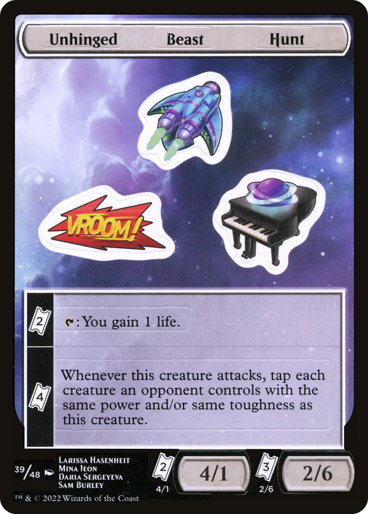 Unhinged Beast Hunt [Unfinity Stickers] | Grognard Games