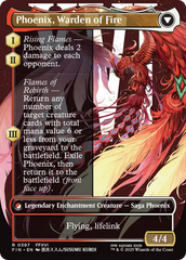 Joshua, Phoenix's Dominant // Phoenix, Warden of Fire (FIN-397) - FINAL FANTASY: (enchantment) (Borderless) | Grognard Games