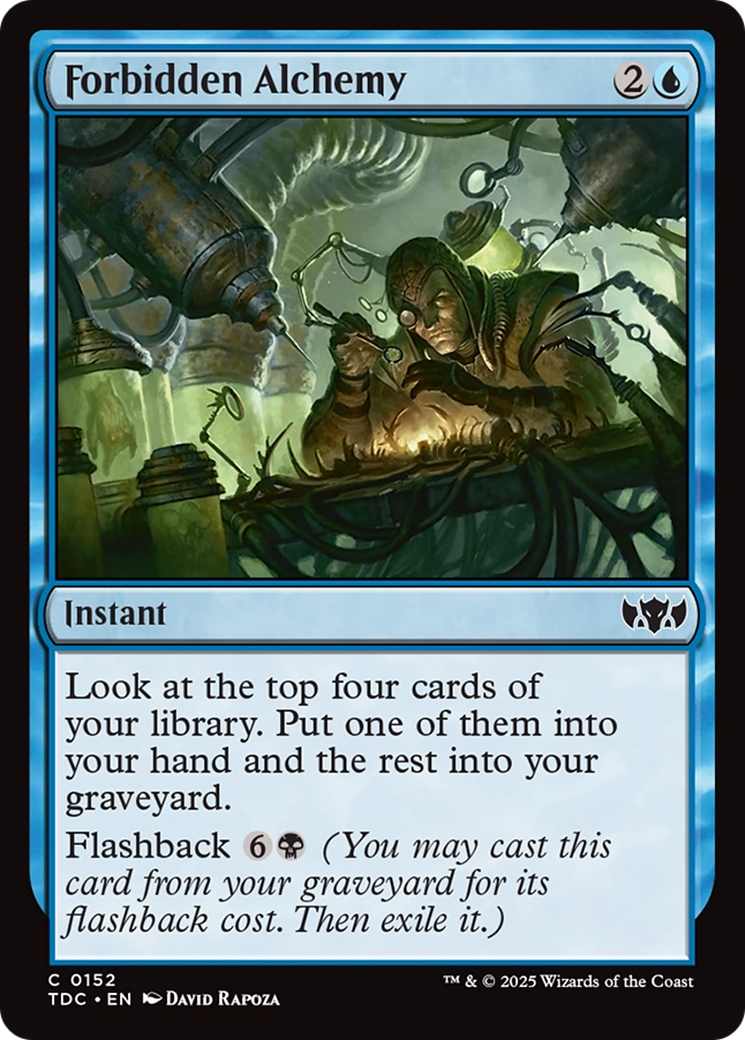 Forbidden Alchemy [Tarkir: Dragonstorm Commander] | Grognard Games